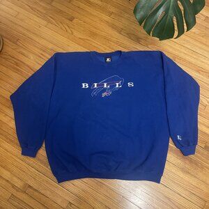 Vintage 90s XXL 2XL Buffalo Bills NFL Starter Crewneck Sweatshirt USA